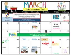 March Calendar